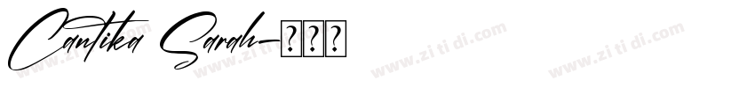 Cantika Sarah字体转换